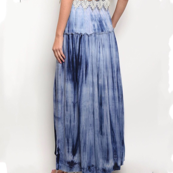 SUMMER CLEARANCE INDIGO CITY LIGHTS MAXI SKIRT - Picture 2 of 6
